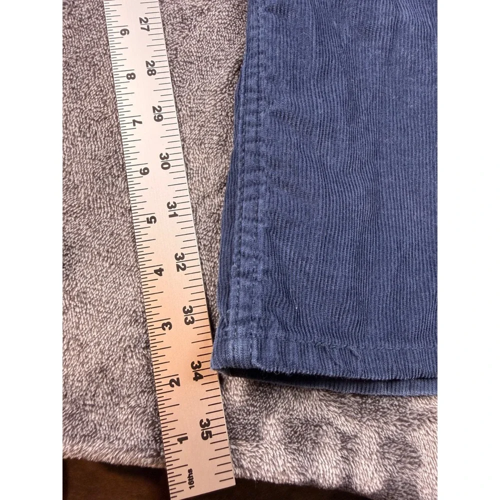 Levis 514 Straight Fit Corduroy Pants Mens 34x34 Navy Blue 5 Pocket Trousers